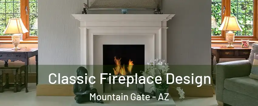 Classic Fireplace Design Mountain Gate - AZ