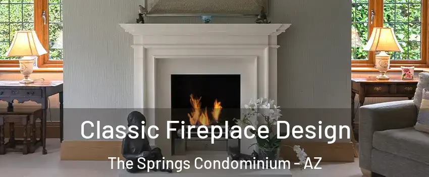 Classic Fireplace Design The Springs Condominium - AZ