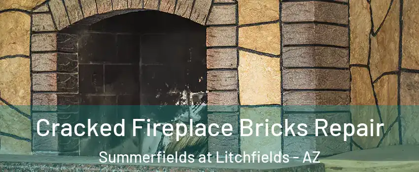 Cracked Fireplace Bricks Repair Summerfields at Litchfields - AZ