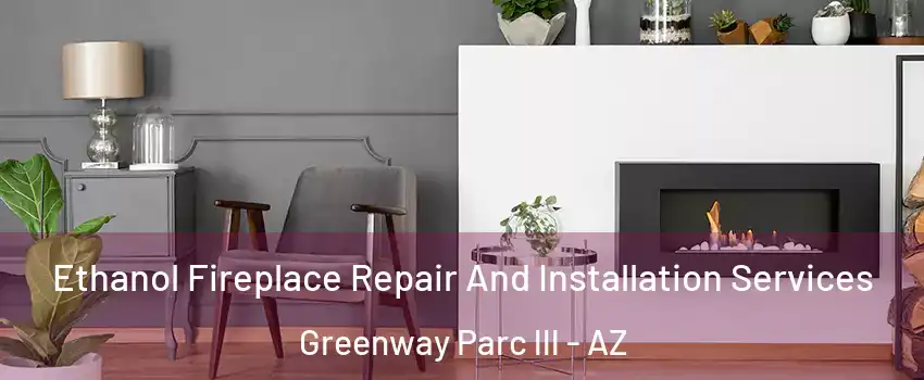 Ethanol Fireplace Repair And Installation Services Greenway Parc lll - AZ