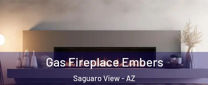 Gas Fireplace Embers Saguaro View - AZ