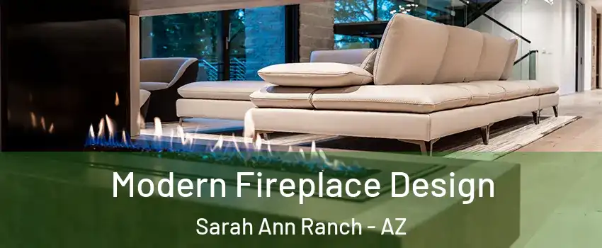 Modern Fireplace Design Sarah Ann Ranch - AZ