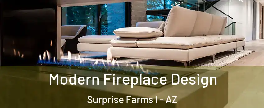 Modern Fireplace Design Surprise Farms I - AZ
