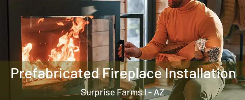 Prefabricated Fireplace Installation Surprise Farms I - AZ